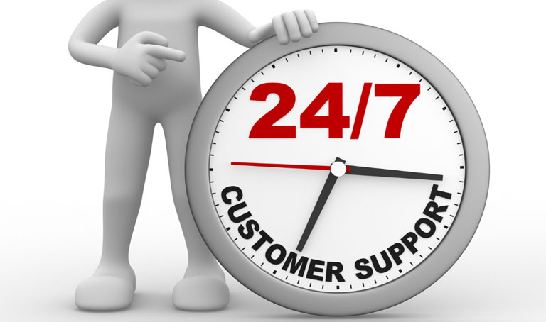 Customer support 24/7