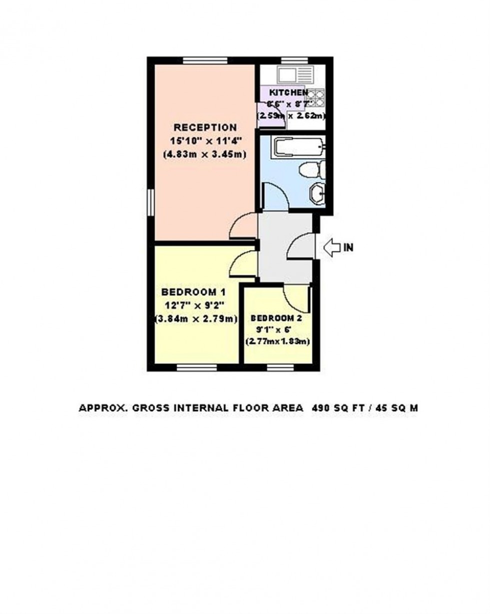 Floorplan for Larch Close, Friern Barnet, N11
