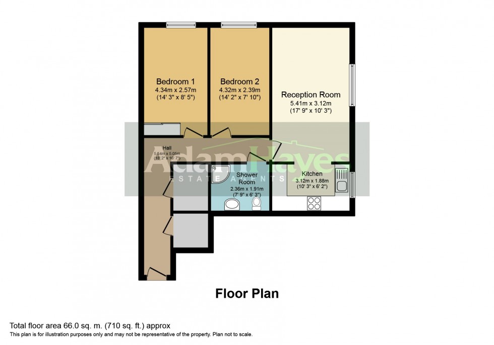 Floorplan for Glebelands Close, North Finchley, N12