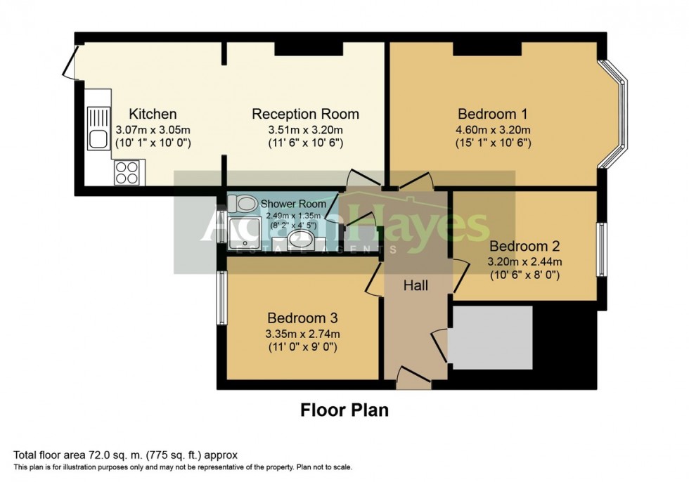 Floorplan for Cardrew Close, North Finchley, N12