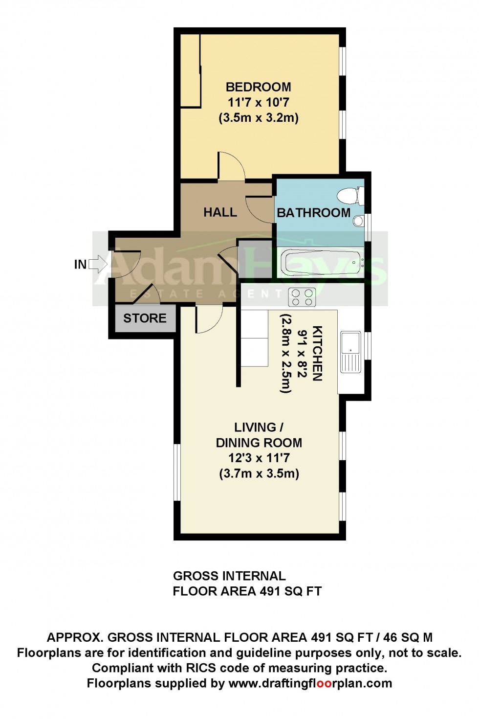 Floorplan for Amport Place, Mill Hill, NW7