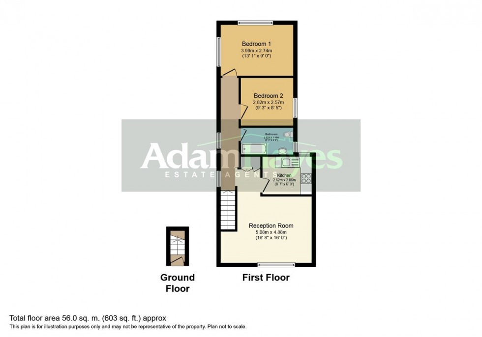 Floorplan for Hertford Road, East Finchley, N2