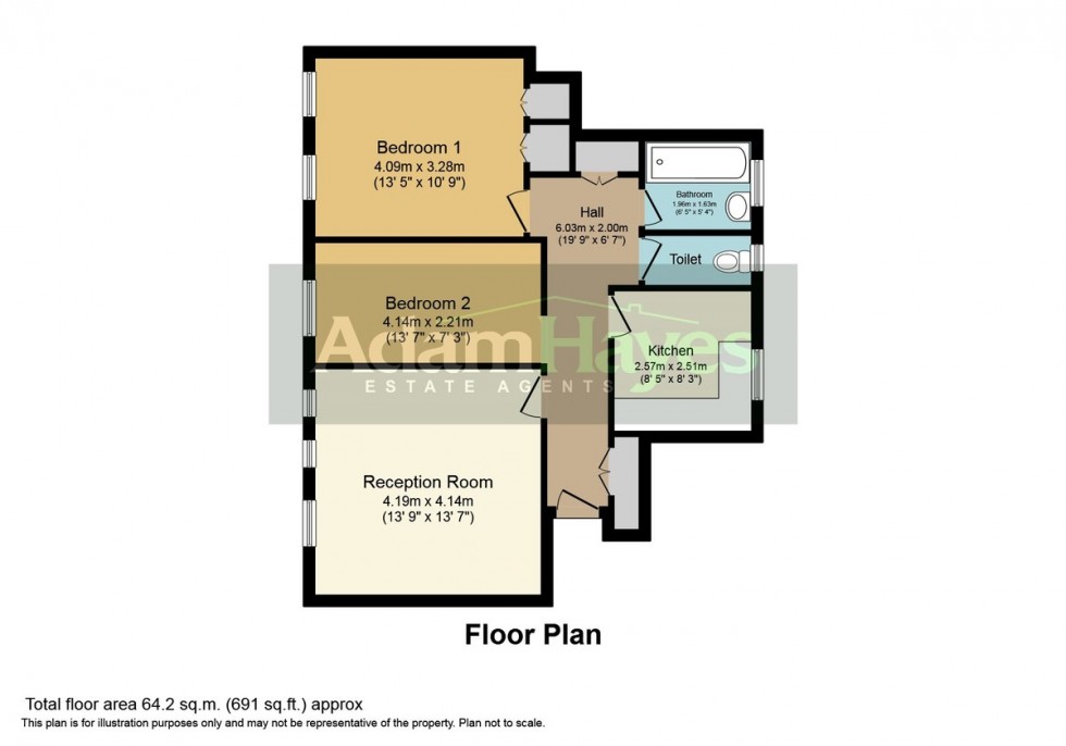 Floorplan for Waverley Grove, Finchley N3