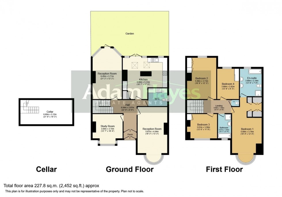 Floorplan for Woodside Avenue, North Finchley N12