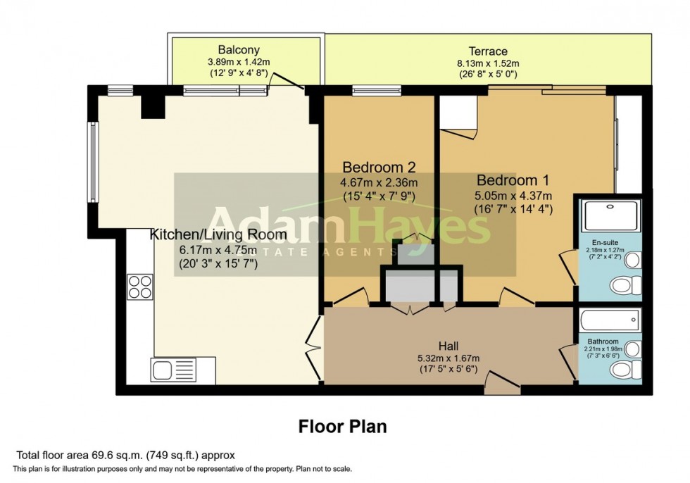 Floorplan for Acton Walk, Whetstone N20