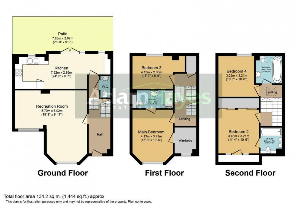 Floorplan for Lincoln Road, East Finchley, N2