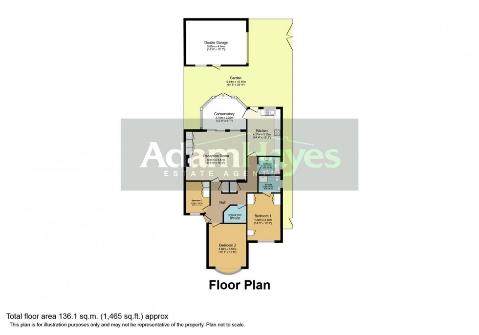 Floorplan for Derwent Avenue, Barnet, EN4