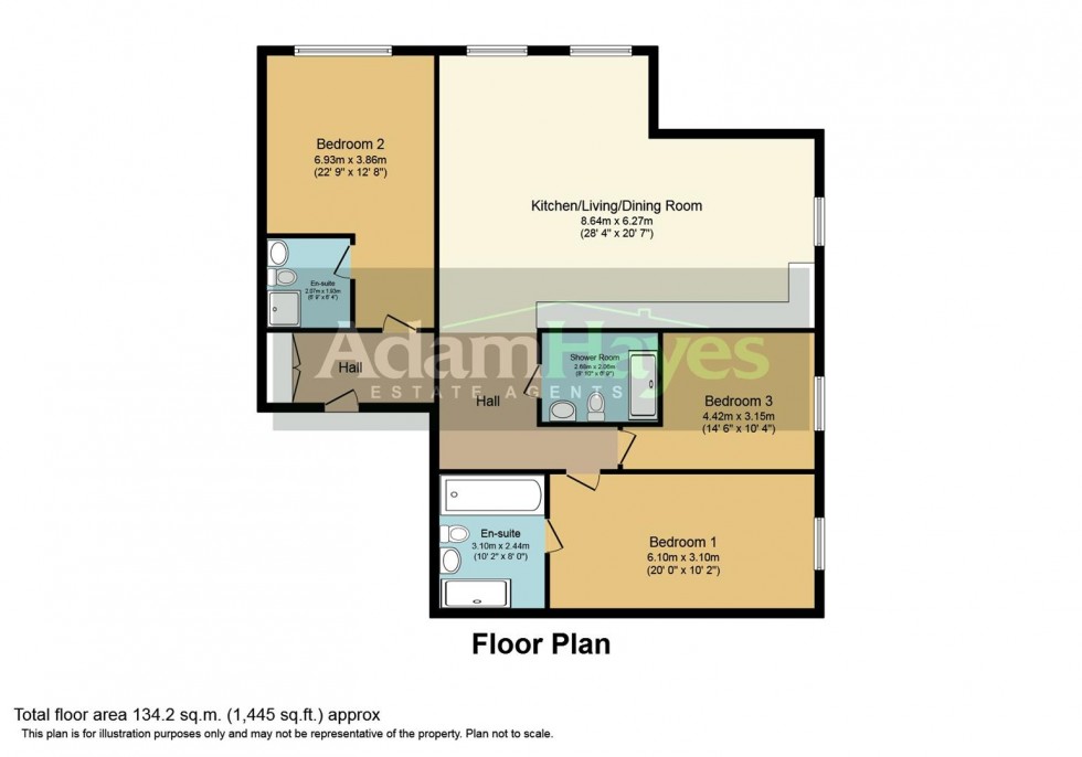 Floorplan for Damac Towers, Nine Elms, SW8