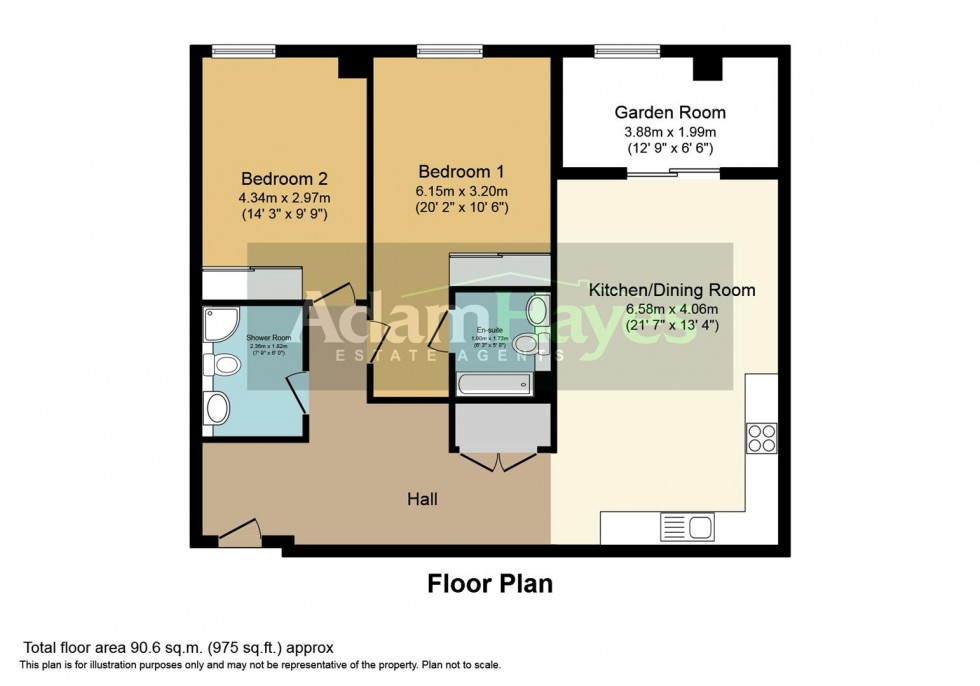 Floorplan for Damac Towers, Nine Elms, SW8