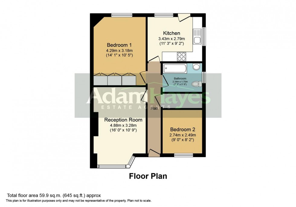 Floorplan for Grosvenor Road, Finchley Central, N3