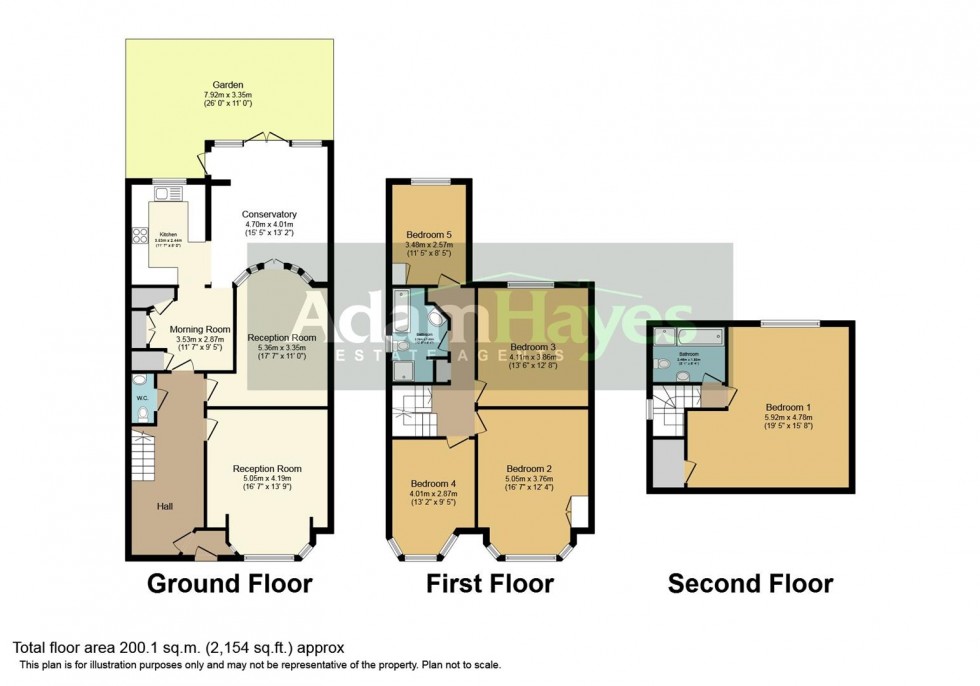 Floorplan for Clifton Avenue, Finchley Central, N3