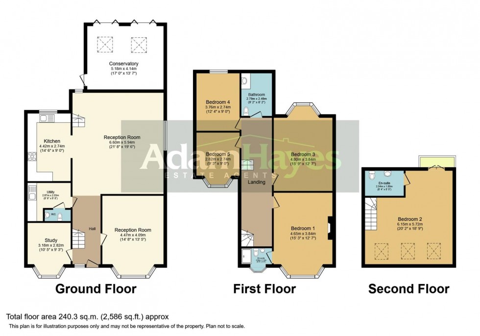 Floorplan for Village Road, Finchley Central, N3