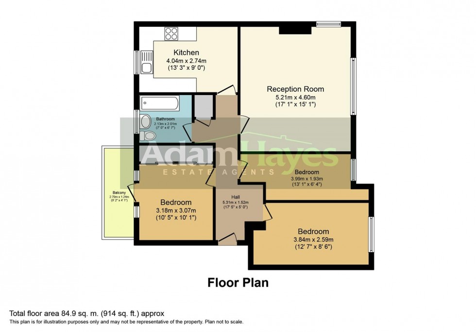 Floorplan for The Grange, East Finchley, N2