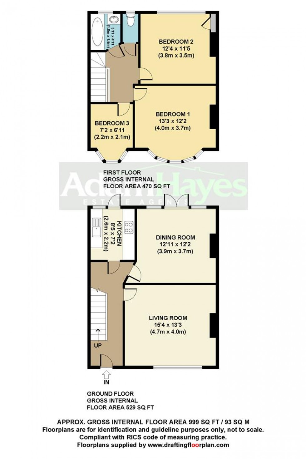 Floorplan for Ridgeway Avenue, Barnet, EN4