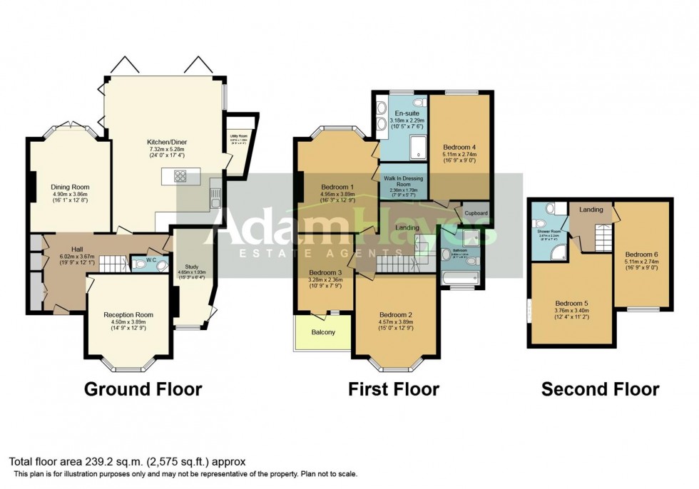 Floorplan for Ashley Close, Hendon, NW4