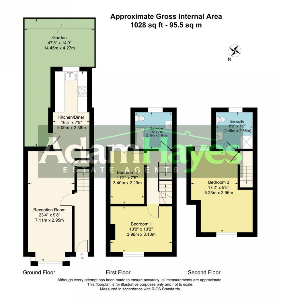 Floorplan for Brunswick Crescent, Friern Barnet, N11