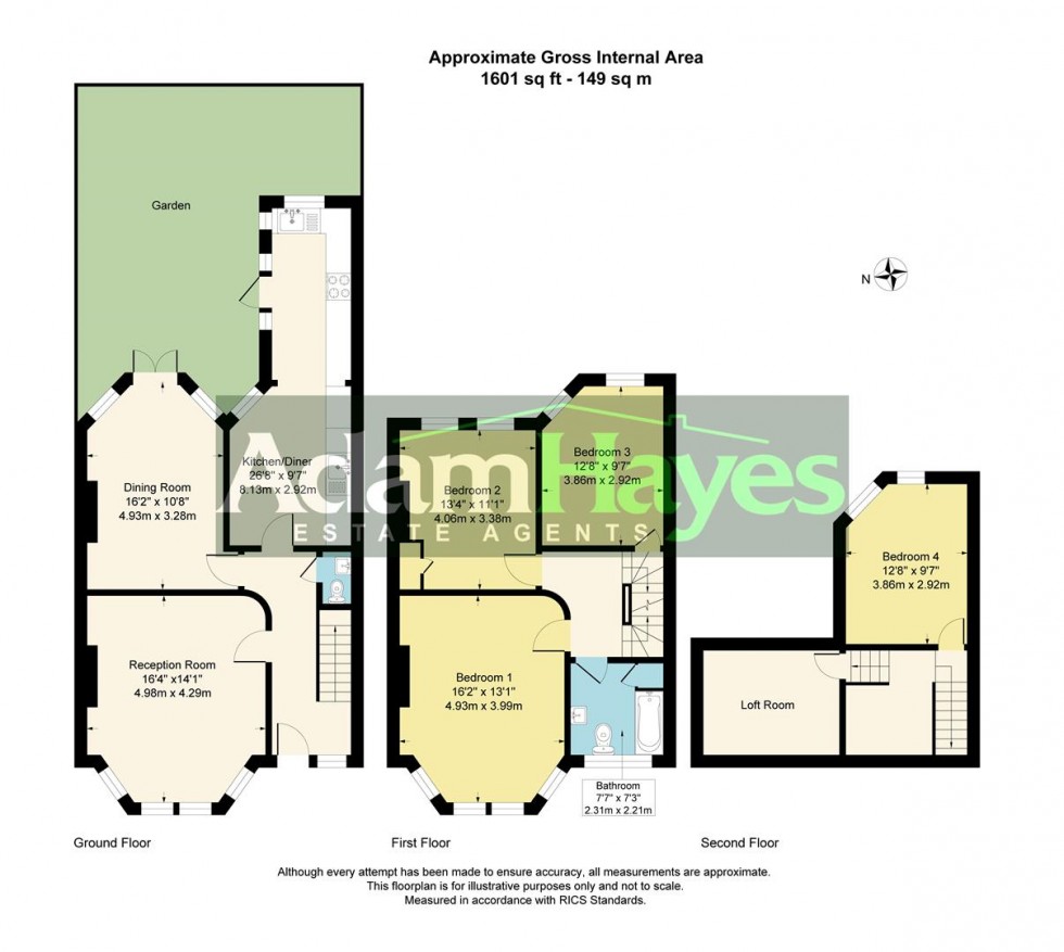 Floorplan for Gainsborough Road, North Finchley, N12