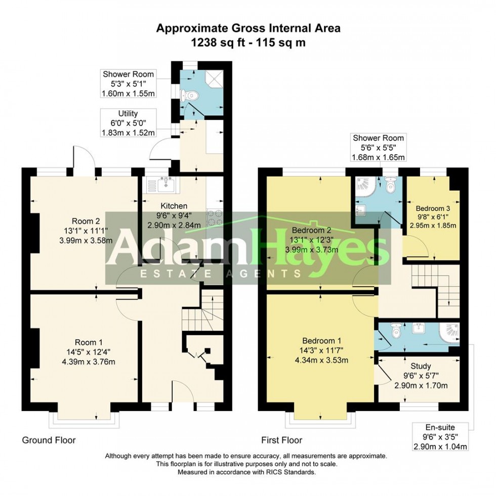 Floorplan for Rosemary Avenue, Finchley, N3