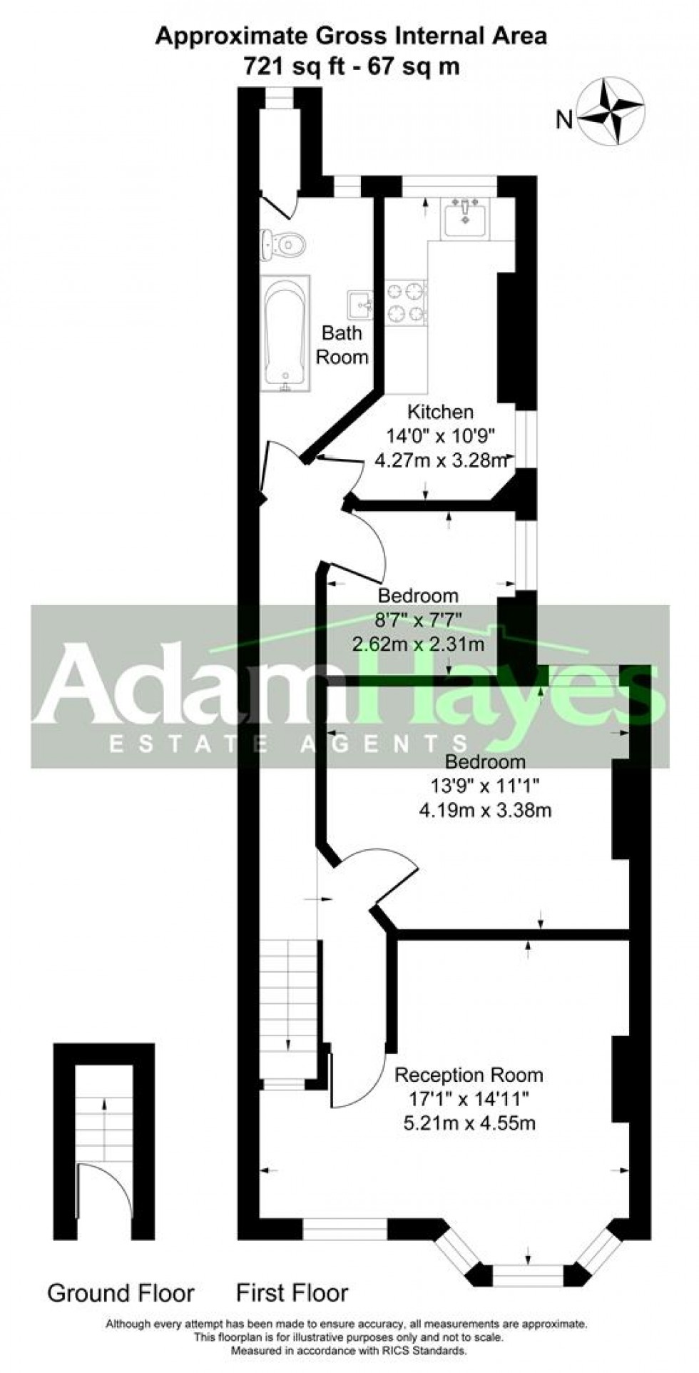 Floorplan for Grange Avenue, North Finchley, N12