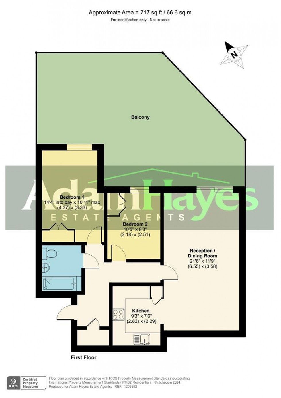 Floorplan for Lankaster Gardens, East Finchley, N2