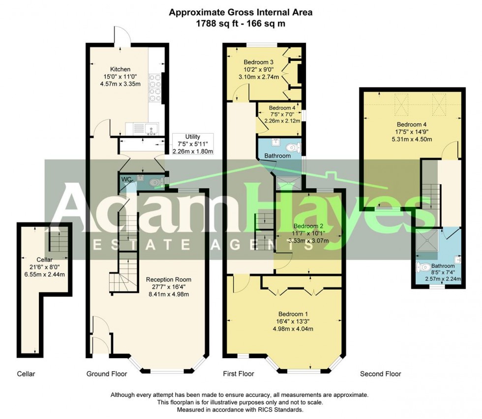 Floorplan for Huntingdon Road, East Finchley, N2