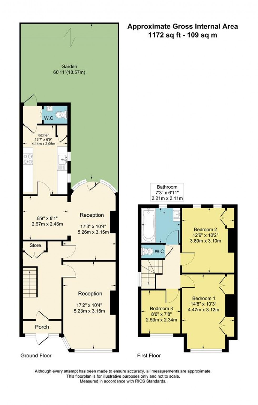 Floorplan for Woodgrange Avenue, North Finchey, N12