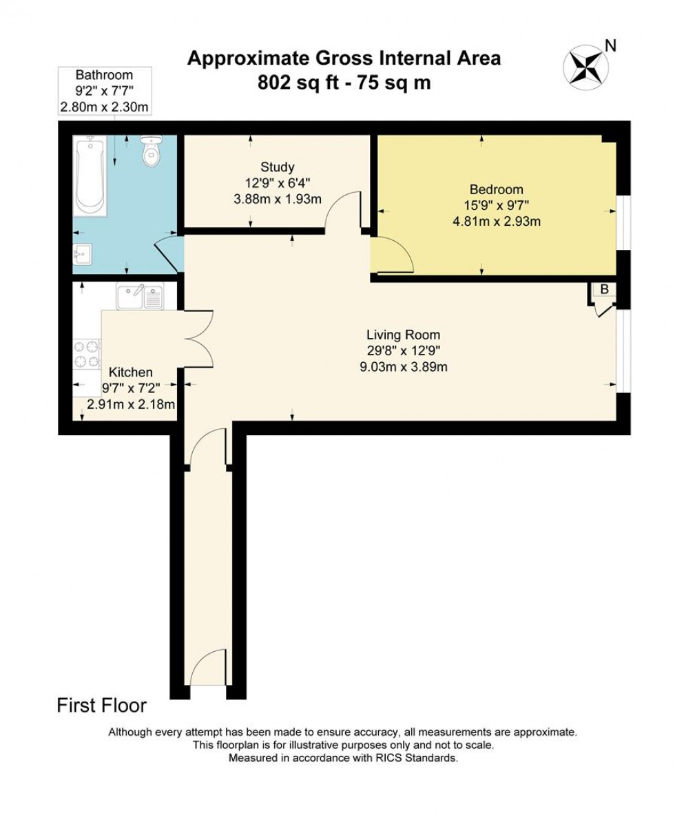 Floorplan for Watford Way, Hendon Central, NW4