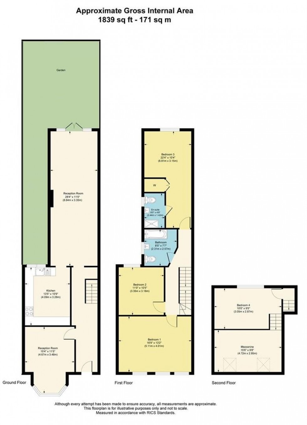 Floorplan for Hertford Road, East Finchley, N2