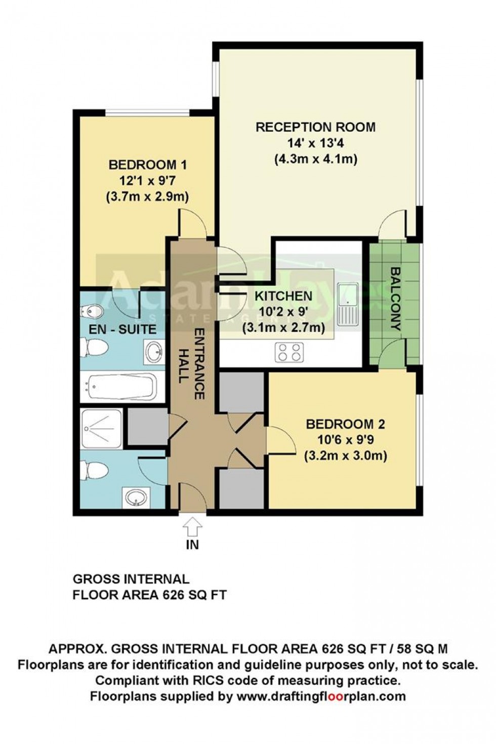 Floorplan for Holden Road, Woodside Park, N12