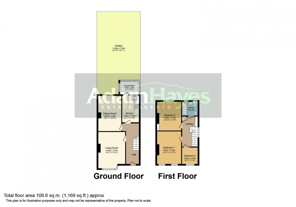 Floorplan for Fairlawn Avenue, East Finchley, N2