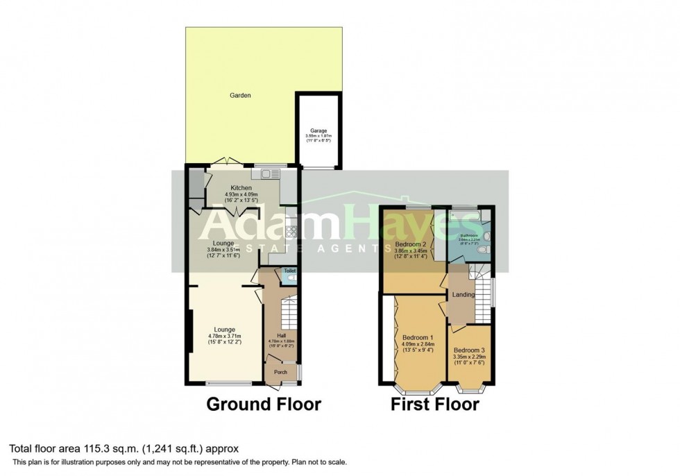 Floorplan for Chanctonbury Way, Woodside Park, N12