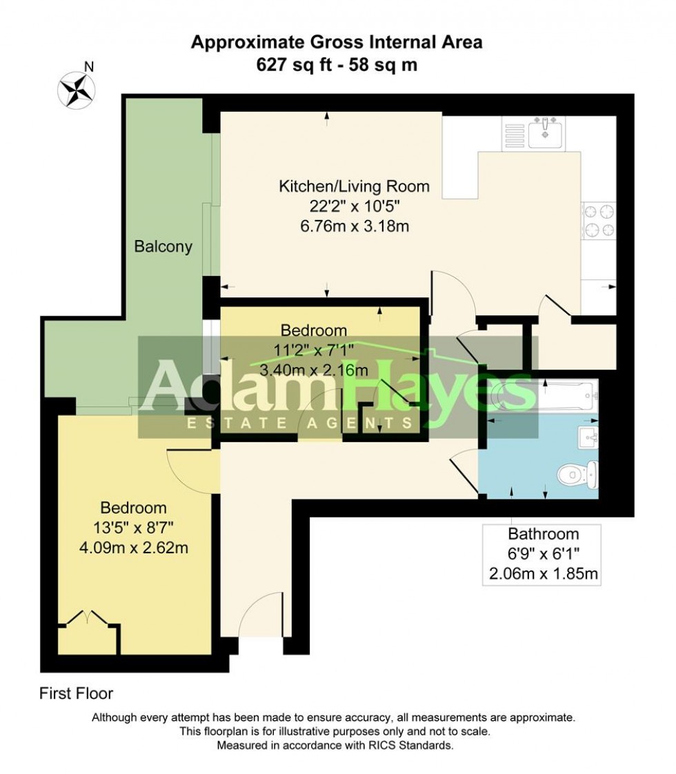 Floorplan for Lankaster Gardens, East Finchley, N2