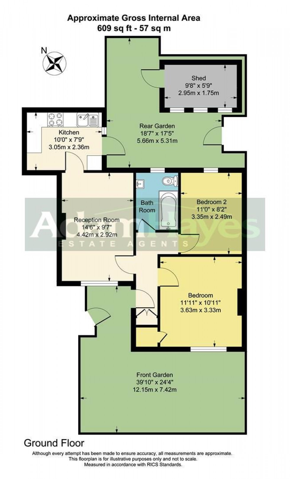 Floorplan for Buckingham Avenue, Whetstone, N12
