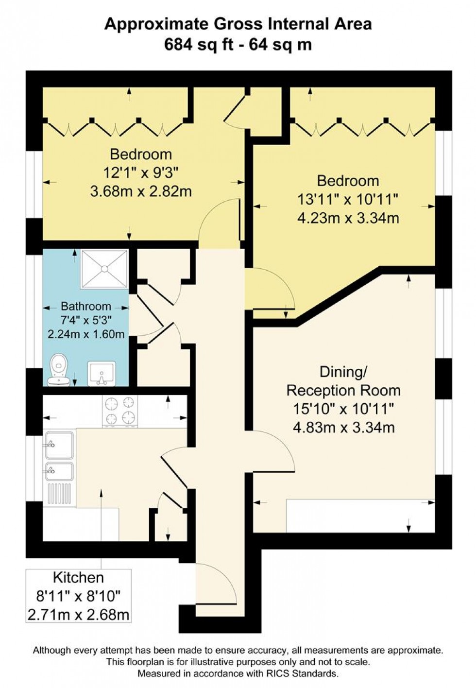 Floorplan for Friern Barnet Lane, Whetstone, N20