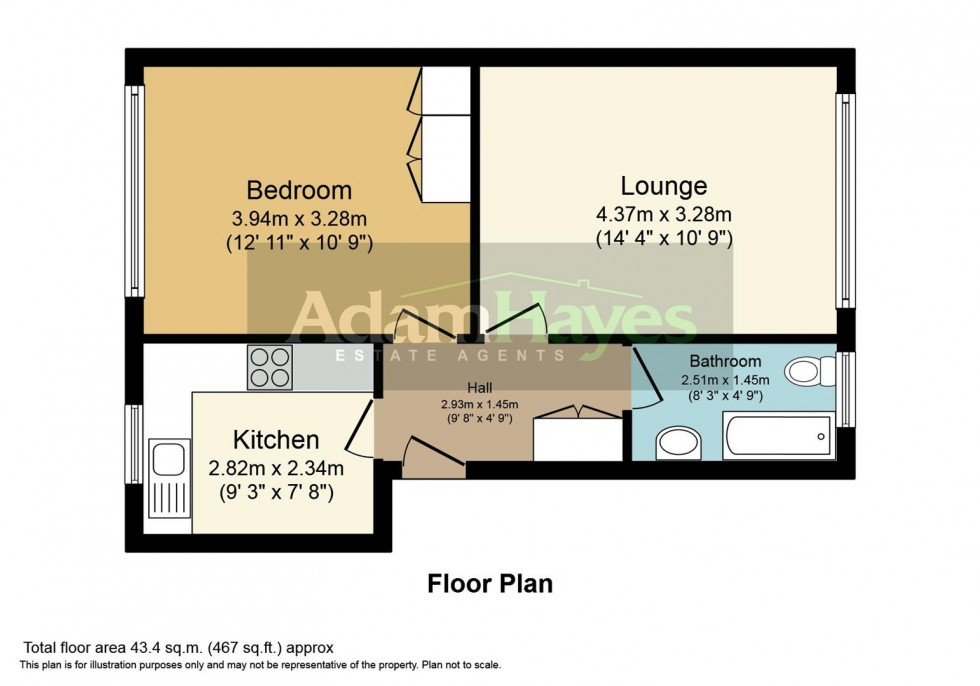 Floorplan for Dale Grove, North Finchley, N12