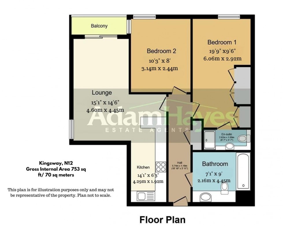 Floorplan for Kingsway, North Finchley, N12