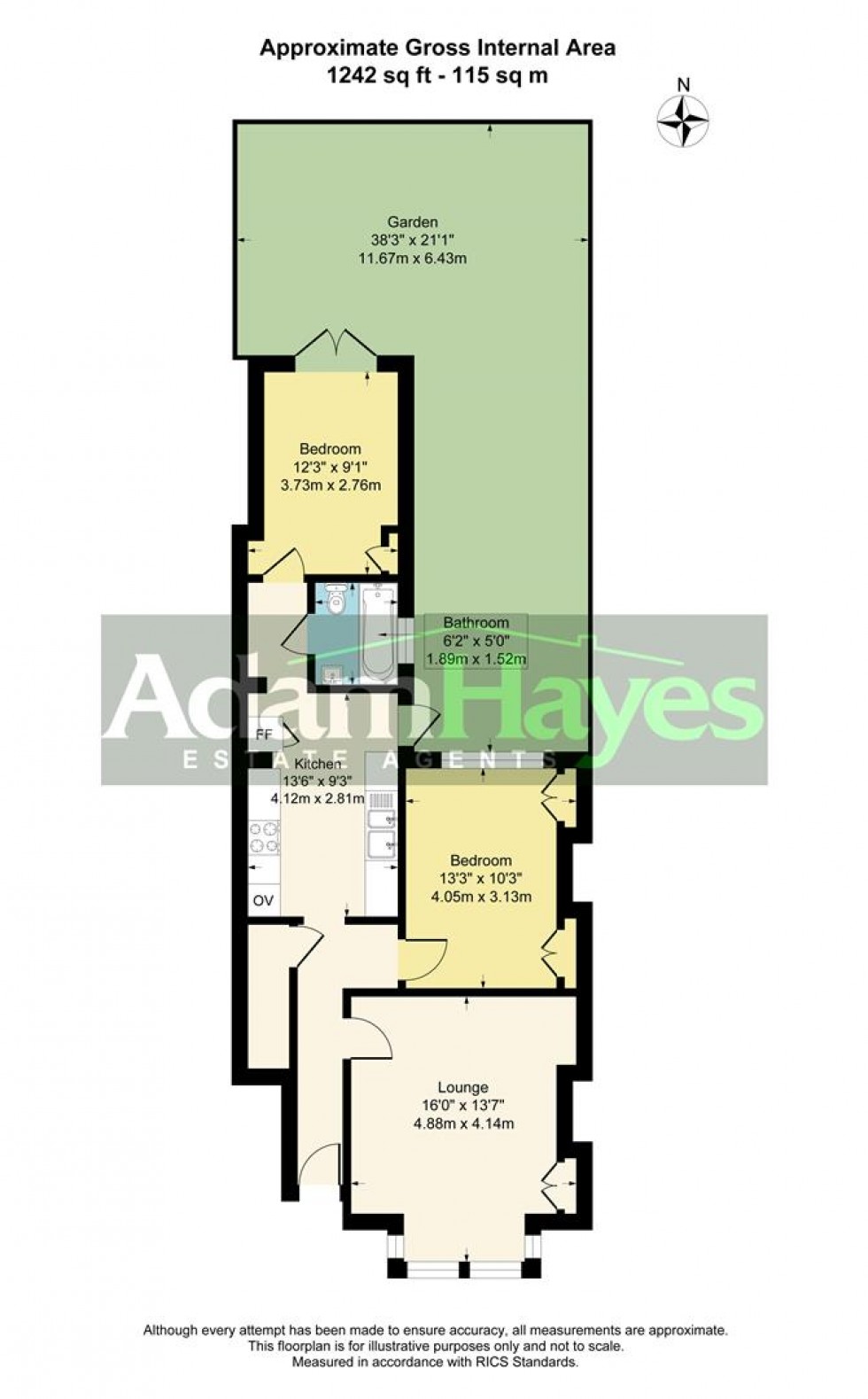 Floorplan for Churchfield Avenue, North Finchley, N12