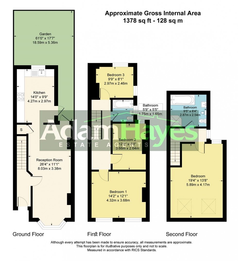 Floorplan for Birkbeck Road, North Finchley, N12
