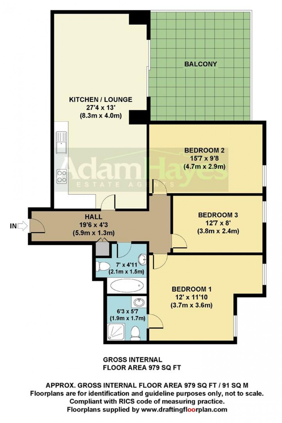 Floorplan for Ballards Lane, North Finchley, N12