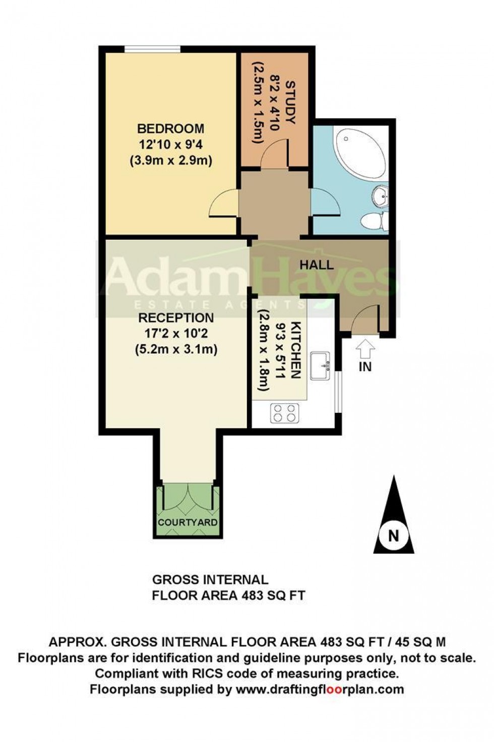 Floorplan for Fortis Green, East Finchley, N2