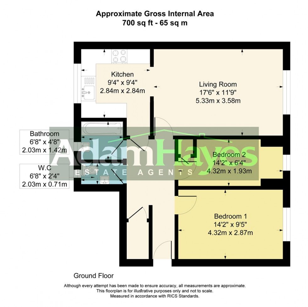 Floorplan for Elmshurst Crescent, East Finchley, N2