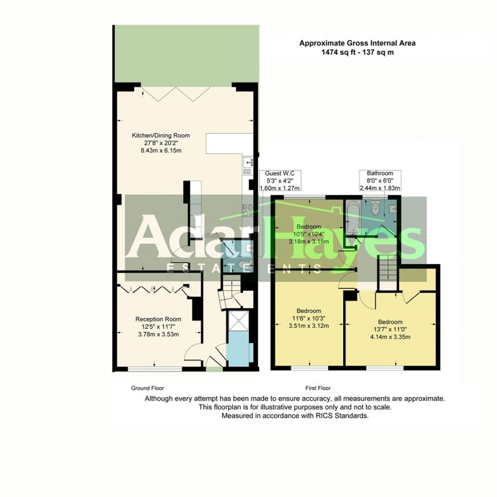 Floorplan for George Crescent, Muswell Hill, N10
