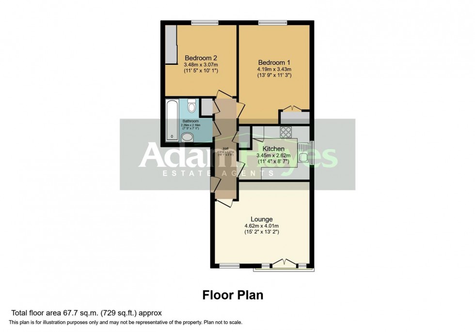 Floorplan for Osier Crescent, Muswell Hill, N10
