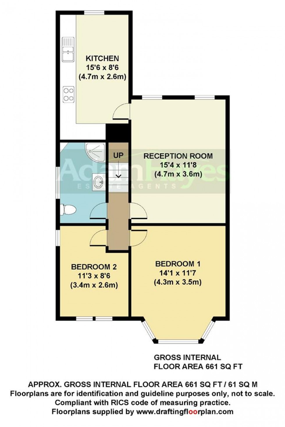 Floorplan for Creighton Avenue, East Finchley, N2
