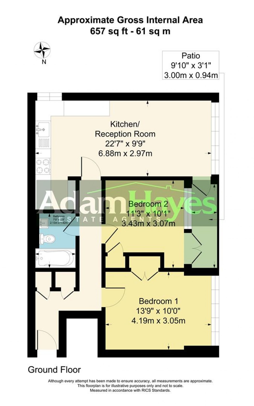 Floorplan for Ashbourne Close, London