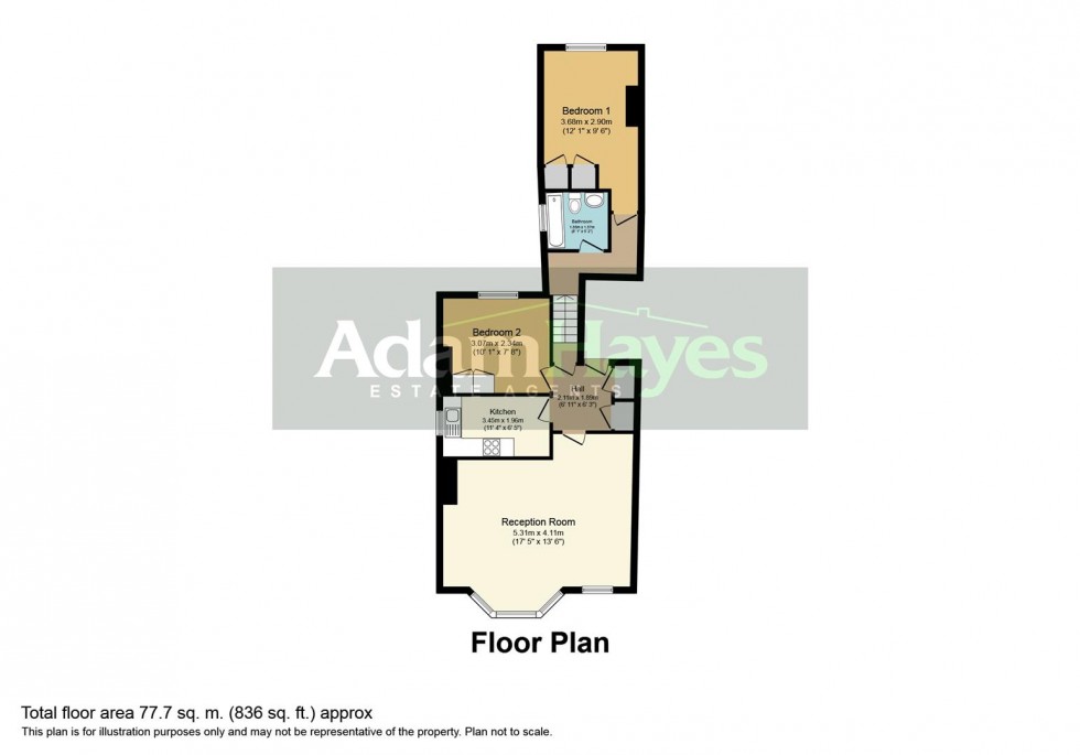 Floorplan for Fortis Green, East Finchley N2