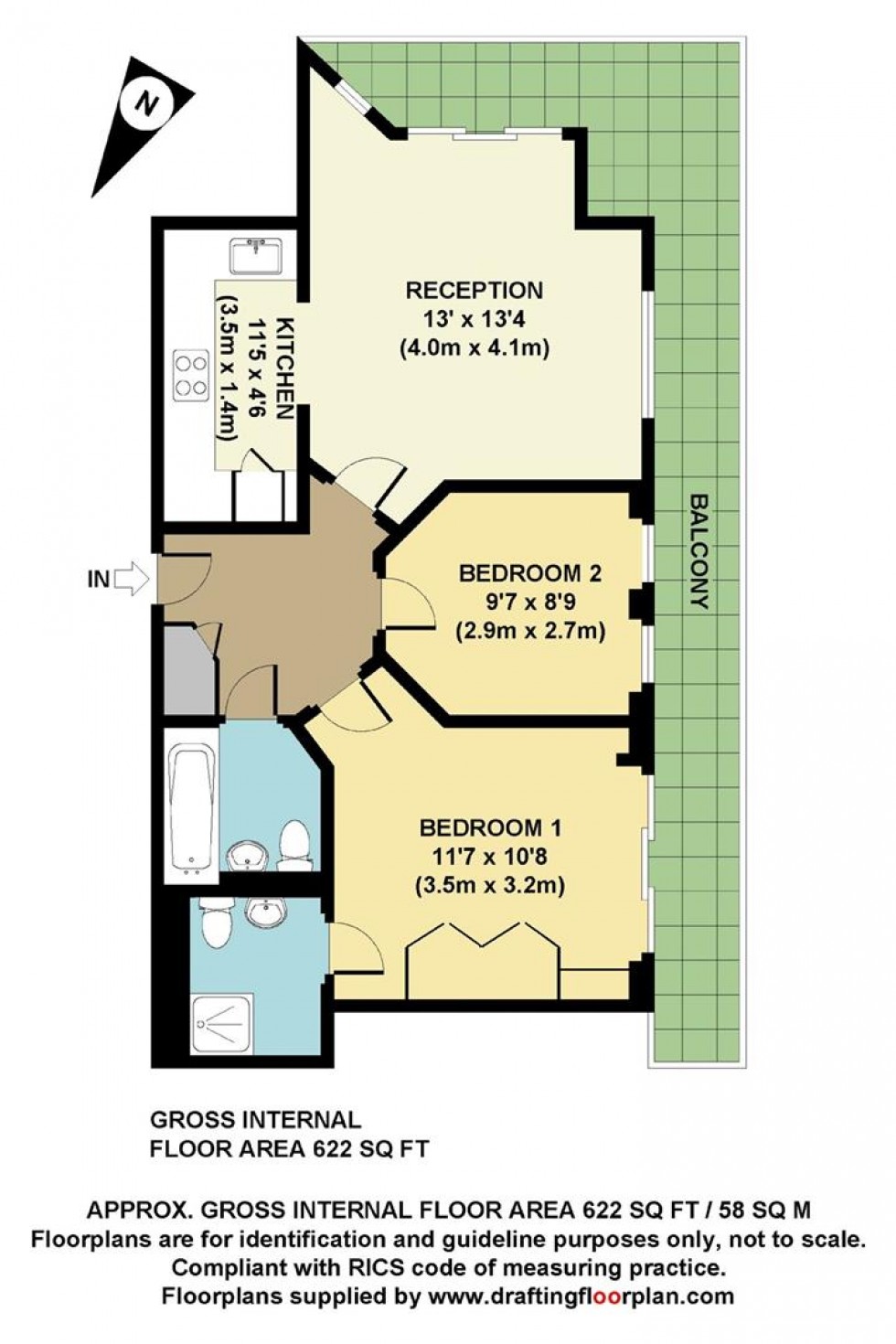 Floorplan for Station Road, Barnet, EN5
