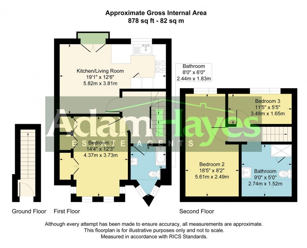 Floorplan for Grove Road, North Finchley, N12