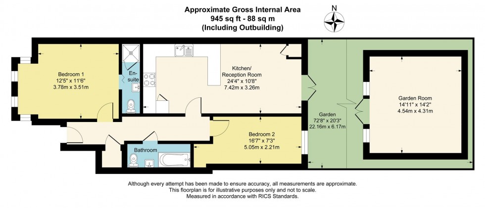 Floorplan for Grove Road, North Finchley, N12