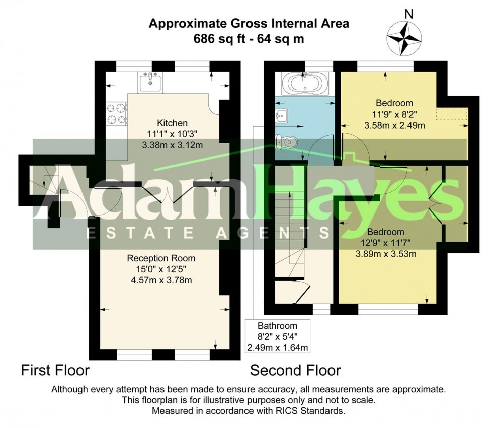 Floorplan for Woodside Lane, North Finchley, N12
